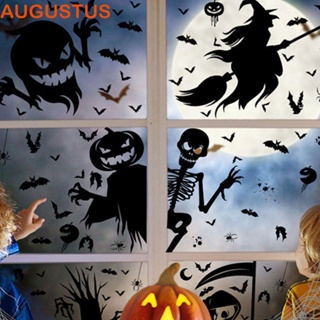 Augustus สติกเกอร์ ลายแม่มด มีกาวในตัว สําหรับตกแต่งหน้าต่าง ฮาโลวีน