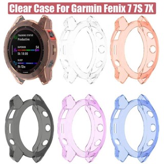 เคสป้องกัน สําหรับ Garmin Fenix 7s 7x 7 Smart Watch ซิลิโคนนิ่ม กันชน กรอบ อุปกรณ์เสริม