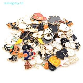 Remitglory จี้เคลือบ รูปตัว Ch สําหรับทําเครื่องประดับ สร้อยคอ สร้อยข้อมือ DIY 100 ชิ้น