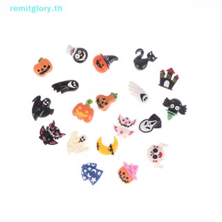 Remitglory ยางรัดผม ลายฟักทอง ผี โครงกระดูก ฮาโลวีน สําหรับตกแต่งเคสโทรศัพท์ 2 ชิ้น TH