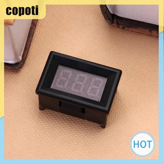 เครื่องวัดแรงดันไฟฟ้าดิจิทัล 2.4V-30V 0.36 นิ้ว สําหรับรถยนต์ [copoti.th]