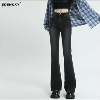 EOENKKY  กางเกงขายาว กางเกงยีสน์ผู้หญิง ทรงหลวม ๆ ตรง Retro Hip Hop Pants 2023 NEW Style  คุณภาพสูง High quality ทันสมัย สบาย A97L80P 36Z230909