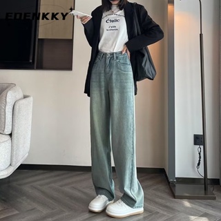 EOENKKY  กางเกงขายาว กางเกงยีสน์ผู้หญิง ทรงหลวม ๆ ตรง Retro Hip Hop Pants 2023 NEW Style  Comfortable สบาย คุณภาพสูง ทันสมัย A97L81L 36Z230909