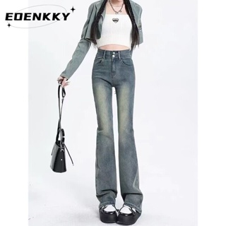 EOENKKY  กางเกงขายาว กางเกงยีสน์ผู้หญิง ทรงหลวม ๆ ตรง Retro Hip Hop Pants 2023 NEW Style  Unique สวย สไตล์เกาหลี Stylish A97L87E 36Z230909