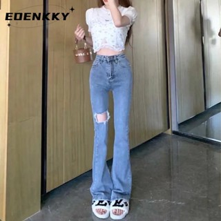 EOENKKY  กางเกงขายาว กางเกงยีสน์ผู้หญิง ทรงหลวม ๆ ตรง Retro Hip Hop Pants 2023 NEW Style  fashion พิเศษ ทันสมัย Trendy A97L85V 36Z230909