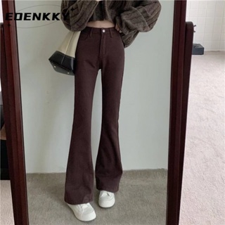 EOENKKY  กางเกงขายาว กางเกงยีสน์ผู้หญิง ทรงหลวม ๆ ตรง Retro Hip Hop Pants 2023 NEW Style  Chic สไตล์เกาหลี สบาย สวยงาม A97L8AB 36Z230909