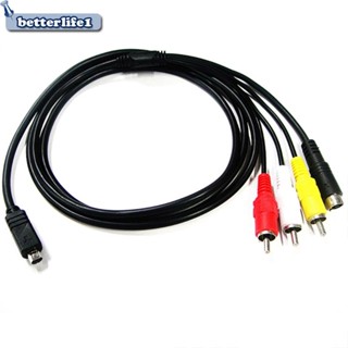 Btm สายอะแดปเตอร์ A V RCA เป็น 10Pin Port VMC 15FS สําหรับกล้อง