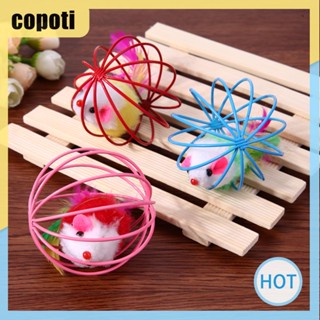 ของเล่นกรงหนู ขนนกปลอม สําหรับสัตว์เลี้ยง แมว 3 ชิ้น [copoti.th]