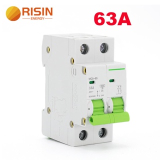 เบรกเกอร์วงจร RISIN 2P 6KA AC MCB 80A 100A 125A AC Type