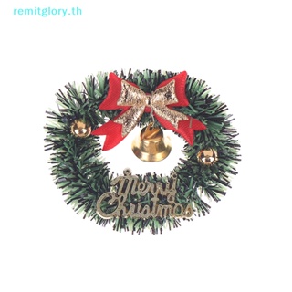 Remitglory โมเดลพวงมาลัยคริสต์มาสจิ๋ว 1:6 สําหรับตกแต่งบ้านตุ๊กตา TH