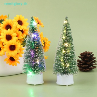 Remitglory โมเดลต้นคริสต์มาส LED 1:12 สําหรับตกแต่งบ้านตุ๊กตา TH