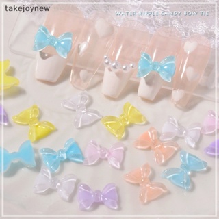 [takejoynew] โบว์เรซิ่น พลอยเทียม สําหรับตกแต่งเล็บ 50 ชิ้น ต่อแพ็ก KLB