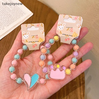 [takejoynew] สร้อยข้อมือ ลูกปัดเจลลี่ ลายการ์ตูนน่ารัก เครื่องประดับ สําหรับเด็กผู้หญิง นักเรียน KLB