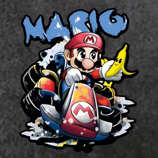 สติกเกอร์สะท้อนแสง ลาย Mario สําหรับตกแต่งรถยนต์ไฟฟ้า