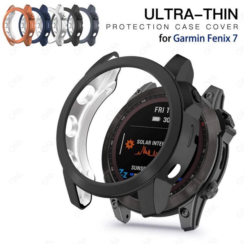กรณีป้องกันบางเฉียบสําหรับ Garmin Fenix 7s 7x 7 Smartwatch กันชน Anti-collision Soft Tpu ฝาครอบป้องกัน Shell