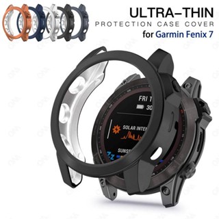 เคสป้องกัน แบบบางพิเศษ สําหรับ Garmin Fenix 7s 7x 7 Smartwatch กันชน ป้องกันการชน นิ่ม Tpu เคสป้องกัน