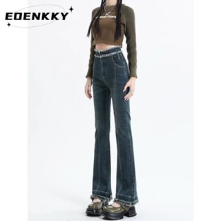 EOENKKY  กางเกงขายาว กางเกงยีสน์ผู้หญิง ทรงหลวม ๆ ตรง Retro Hip Hop Pants 2023 NEW Style  สวยงาม สบาย รุ่นใหม่ สไตล์เกาหลี A97L8A5 36Z230909