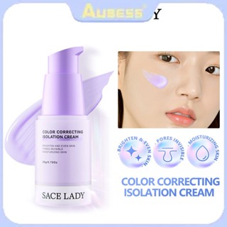 Sace Lady Brighten Face Primer ครีมแยกสีแก้ไขรูขุมขนที่มองไม่เห็นน้ำหนักเบา TECH3