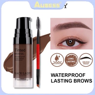 Sace Lady Waterproof Eyebrow Gel Long Lasting Tinted Brow Cream Eyebrow Soap เครื่องสำอางแต่งหน้า TECH3