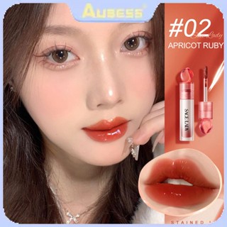 SACE LADY High Shine ลิปกลอสไม่เหนียวเหนอะหนะให้ความชุ่มชื้นแก่ริมฝีปาก Plumper Lips แต่งหน้า Soft Smooth Watery Liquid ลิปสติก TECH3