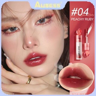 SACE LADY ลิปกลอส High Shine ติดทนนานไม่เหนียวเหนอะหนะ Lip Plumper Moisturizing Watery Color Shimmer Finish Liquid Lipstick TECH3