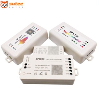 Sutee ตัวควบคุมแถบไฟ LED SP105E SP107E SP108E DC5-24V บลูทูธ WIFI สําหรับแถบไฟ LED WS2812B WS2811