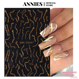 ANNIES Nailing Sticker Single Gold Silver Streamer Art Sparkling Line [realbeauty]