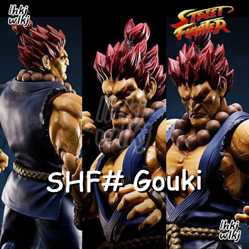 Shf โมเดลฟิกเกอร์ อนิเมะ Gouki Street Fighter เปลี่ยนหน้าได้ สําหรับตกแต่งห้อง