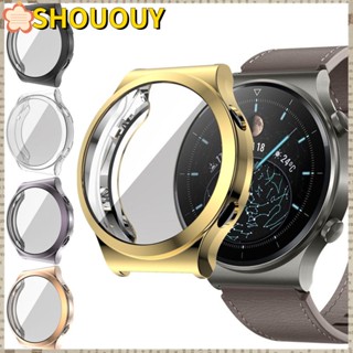 Shououy เคสสมาร์ทวอทช์ นิ่ม เต็มจอ กรอบป้องกันหน้าจอ สําหรับ Huawei Watch GT 2