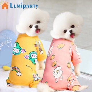 Lumiparty ชุดนอน สี่ขา ให้ความอบอุ่น ขนาดเล็ก สําหรับสัตว์เลี้ยง สุนัข แมว