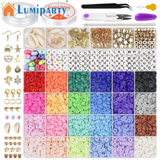 Lumiparty ชุดลูกปัดดินน้ํามัน แฮนด์เมด อเนกประสงค์ 24 สี สําหรับทําเครื่องประดับ สร้อยข้อมือ Diy