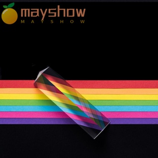 Mayshow ปริซึม อุปกรณ์ทดลองออปติคอล สีรุ้ง อุปกรณ์ประกอบฉากถ่ายภาพฟิสิกส์วิทยาศาสตร์ ของเล่นปริซึมออปติคอลทางกายภาพ