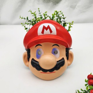 หน้ากากคอสเพลย์ Super Mario Bros Mask Mario Luigi สําหรับปาร์ตี้ฮาโลวีน