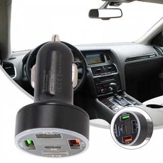 ⚡NEW 8⚡LED Display 66W 4USB PD Car Charger Socket Splitter with Quick Charge Technology