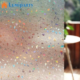 Lumiparty สติกเกอร์ฟิล์ม Pvc โปร่งแสง ลอกออกได้ สําหรับติดกระจกหน้าต่าง ห้องน้ํา ห้องครัว 1 ม้วน