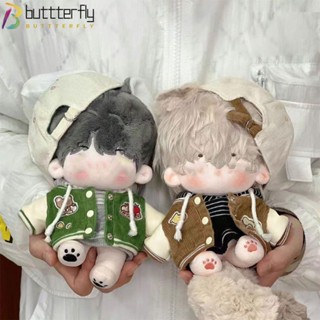 Buttterfly เสื้อโค้ทเบสบอล ขนาด 20 ซม. อุปกรณ์เสริม สําหรับตกแต่งบ้านตุ๊กตา