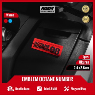 สติกเกอร์โลโก้ EMBLEM Octane 98 92 Octane 98 92 92 98 92 98 PERTAMAX TURBO 92 98 สําหรับรถยนต์ 1 ชิ้น