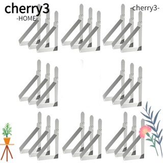 Cherry3 คลิปหนีบผ้าปูโต๊ะปิกนิก สเตนเลส ยืดหยุ่น ติดตั้งง่าย รับน้ําหนักได้มากสุด 1.5 นิ้ว 24 ชิ้น