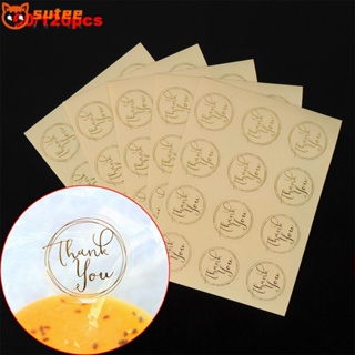 Sutee สติกเกอร์ใส ทรงกลม ลาย Thank You แฮนด์เมด สําหรับตกแต่งเบเกอรี่ ปาร์ตี้ 60 120 ชิ้น