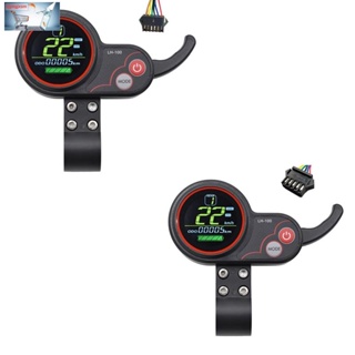 Lh100 แดชบอร์ดหน้าจอ LCD สําหรับ Kugoo Electric Scooter Ebike Speedometer (SM Plug 6PIN)