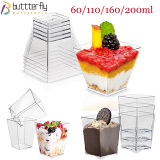 Buttterfly ขายดี ถ้วยมูส ไอศกรีม ขนาด 60 มล. ~ 200 มล. สําหรับตกแต่ง