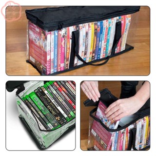 Mioshop กระเป๋าจัดเก็บแผ่น CDPVC มีซิป 40 แผ่น พร้อมที่จับ