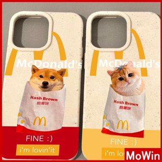 Mowin - เข้ากันได้สำหรับ เคสไอโฟน เคสไอโฟน11 เคส iphone 11 เป็นมิตรกับสิ่งแวดล้อมย่อยสลายได้เคสสีขาวกันกระแทกป้องกันตัวอักษร M น่ารักลูกสุนัขลูกแมวเข้ากันได้กับ iPhone 14 Pro สูงสุด 13 Pro สูงสุด 12 Pro สูงสุด 11 XR XS 7 8