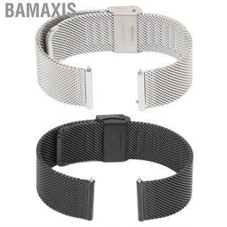 Bamaxis 22mm Stainless Steel Watch Bands Mesh Woven Straps Quick Release Hot