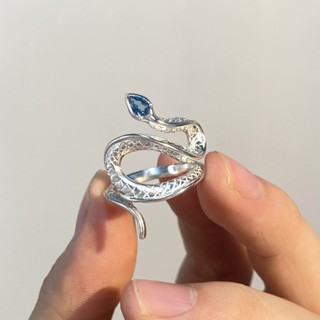 DICHUANGZHE เครื่องประดับผู้ชาย 2023 New Serpentine Vintage Silver Premium Gift Serpentine Mens Ring