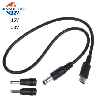 Ann สายไฟ UsbC PD9V 12V 15V 20V เป็น DC5 5x2 5 มม. สําหรับเราเตอร์