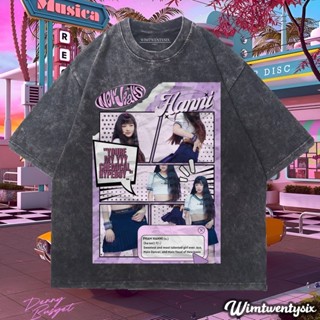 Wimtwentysix "hanni new กางเกงยีน kpop girl" kaos โอเวอร์ไซซ์ สําหรับผู้หญิง | เสื้อยืด สไตล์วินเทจ