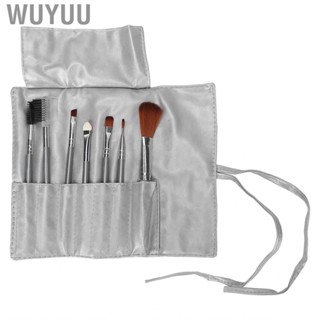 Wuyuu 7pcs Makeup Brushes Set Loose  Eyeshadow  Brush Cosmetic Tool Silver)