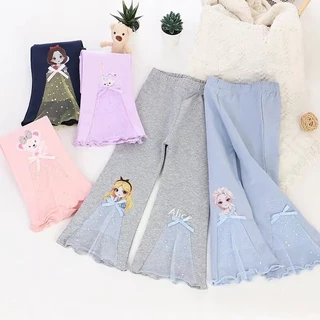 พร้อมส่ง🎆 กางเกงขาบานเด็กกลางแจ้งสาวน้อยแฟชั่นกางเกง เจ้าหญิง🎆