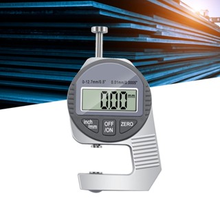 Tool House.ay เครื่องวัดความหนา 0 ถึง 12.7mm Thumb Pressuring Measurement Portable Digital Thickness Gauge